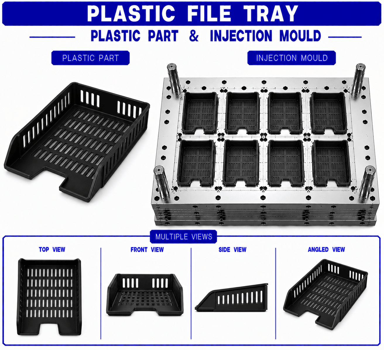 Plastic File Tray Mould and Moulding Service